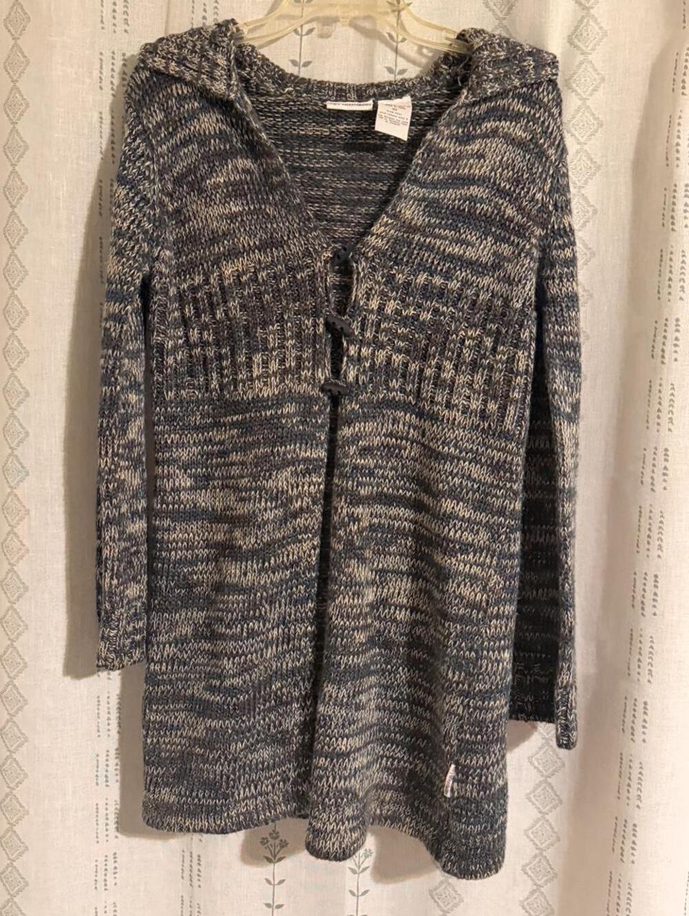 Y2K Mary-Kate & Ashley Olsen Vtg Toggle Collar Knit Sweater,Girl-12x, Women XS